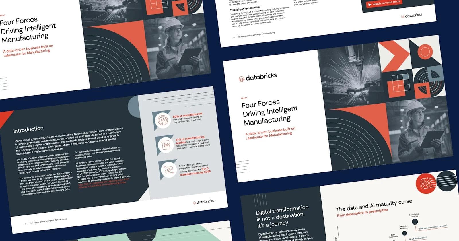 Databrick-ebook-design Content from Databricks' ebook on Intelligent Manufacturing.