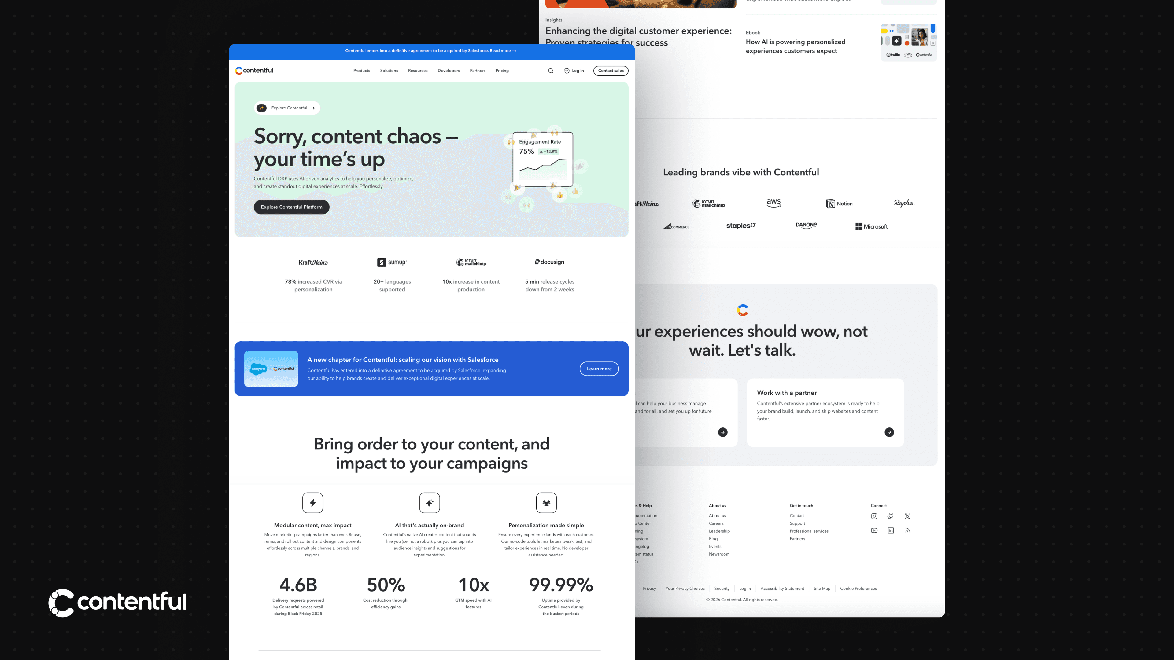 Contentful CMS screenshot