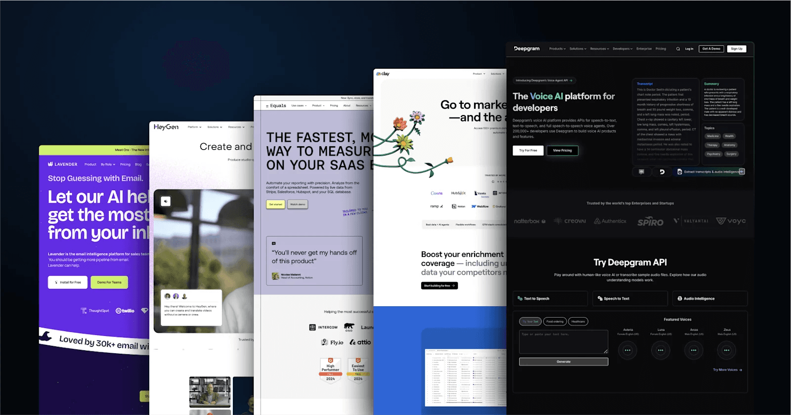 examples of best startup website design