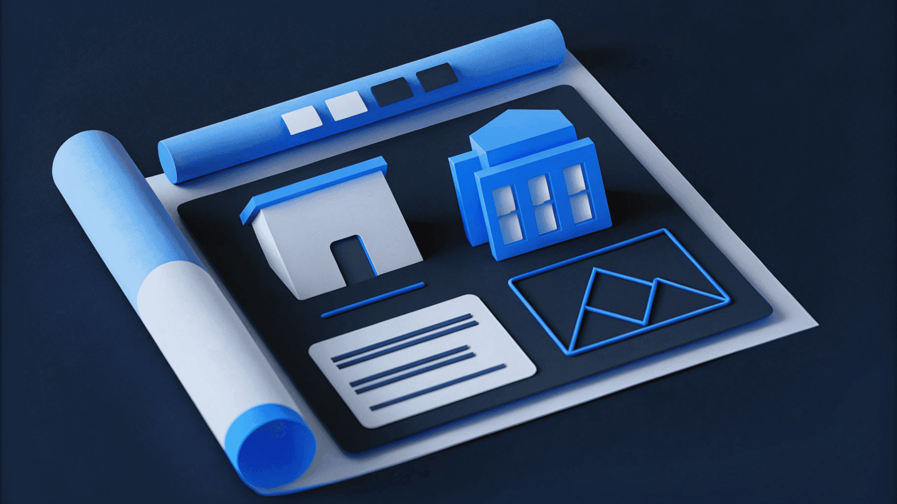 illustration of website architecture