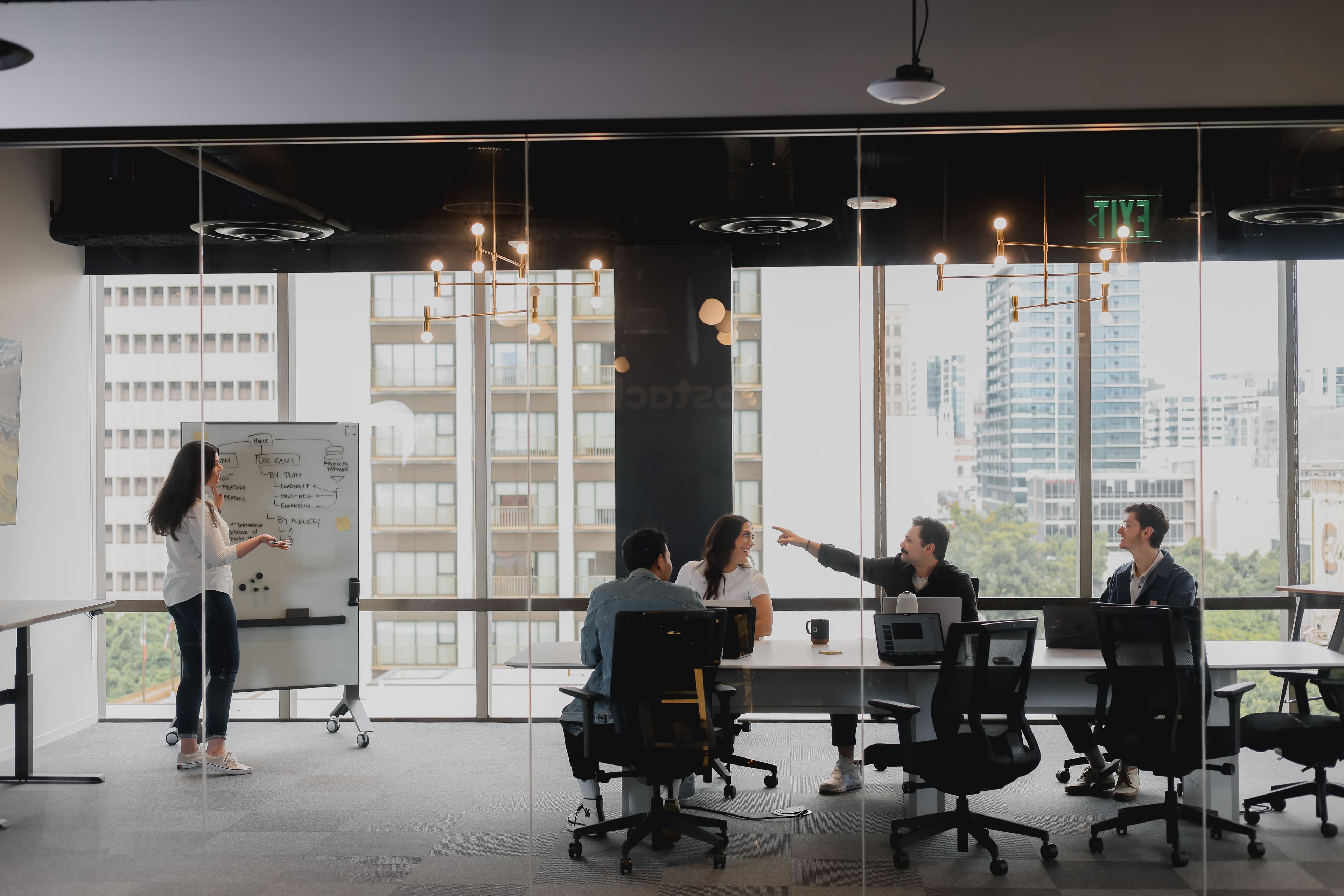 Group White-boarding and brainstorming