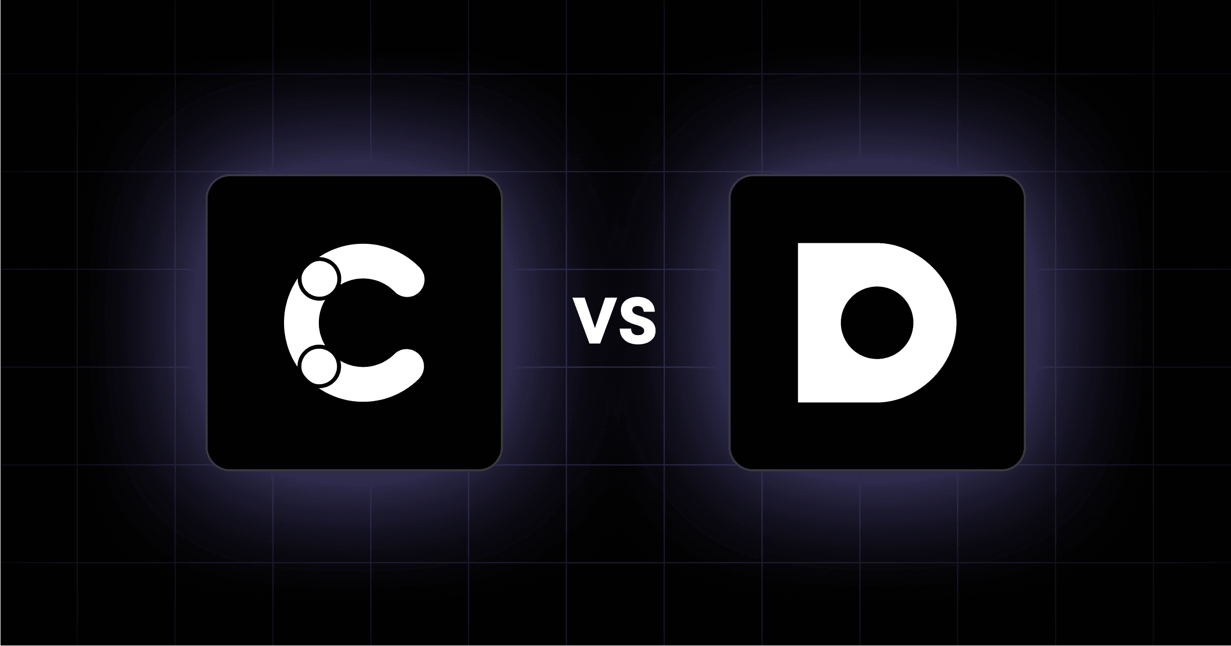 A 3D model of the DatoCMS and Contentful logos on a stage with a trophy render.