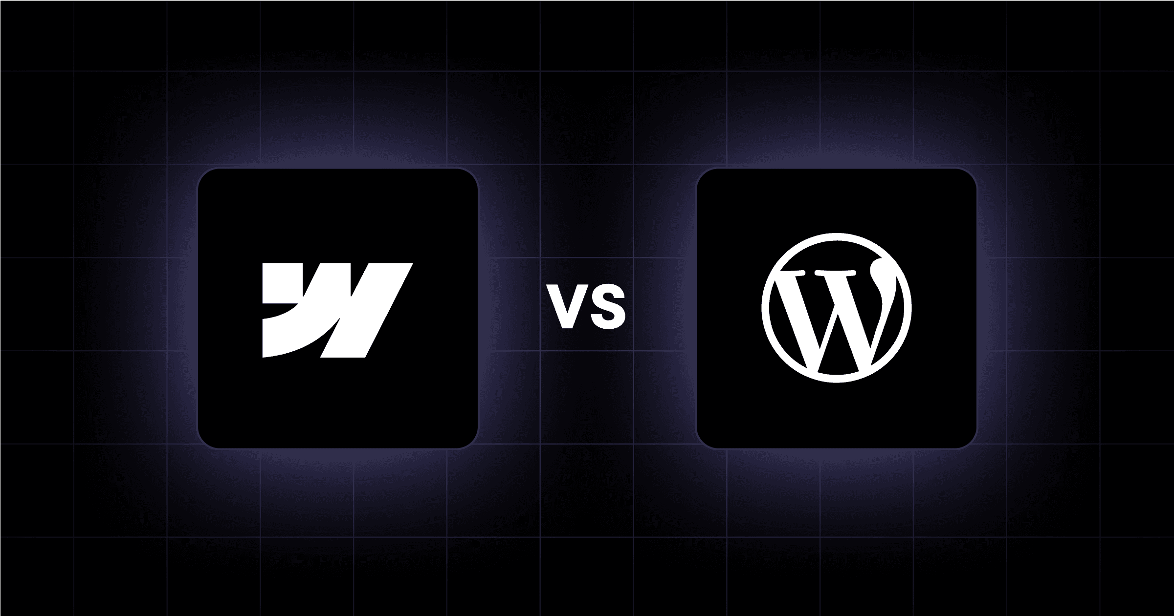an illustration of webflow and wordpress logos
