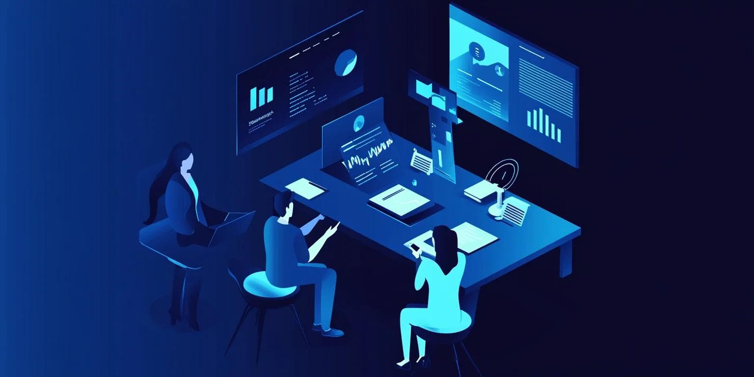 an illustration of a website redesign project