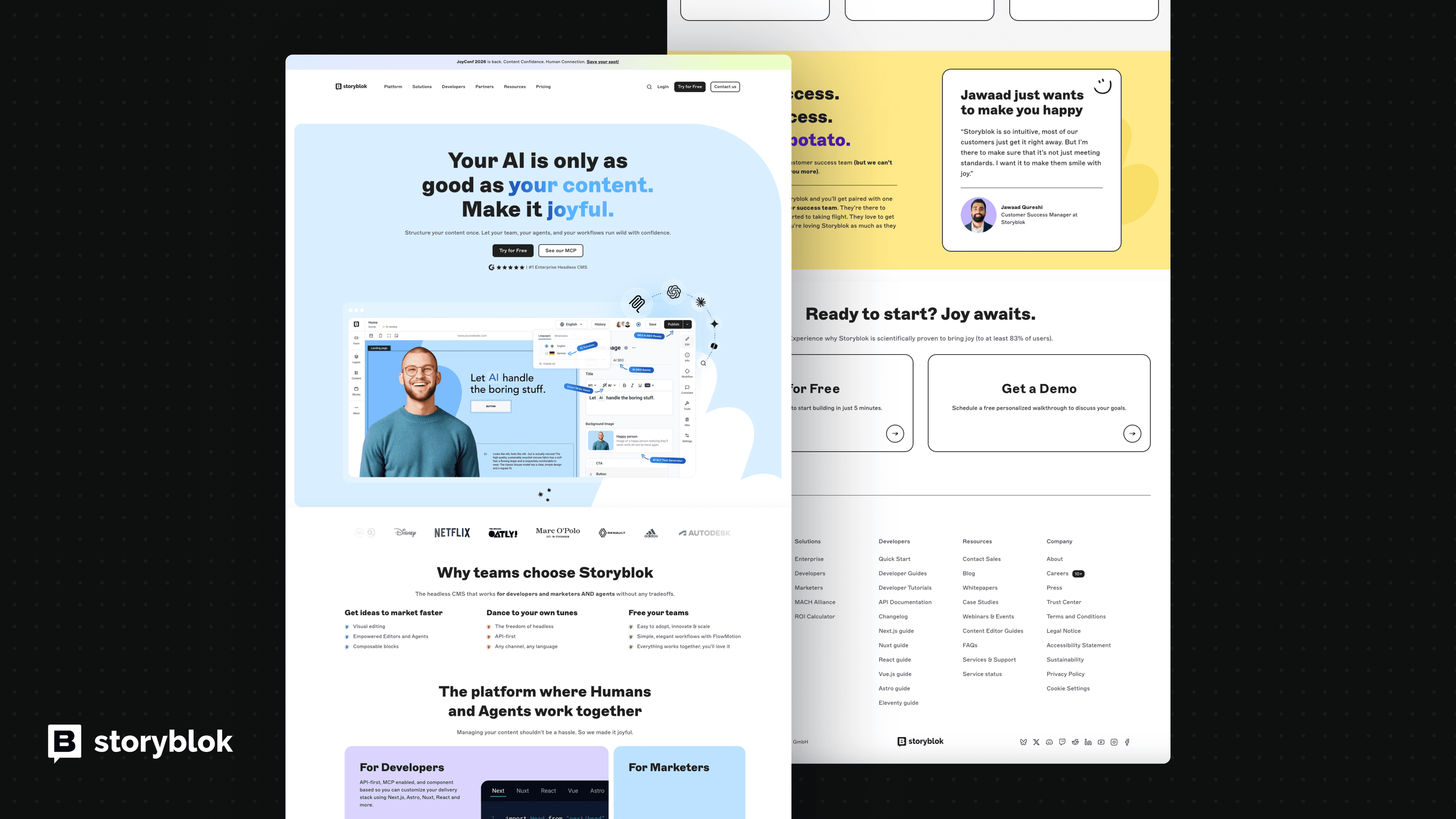 Storyblok CMS screenshot