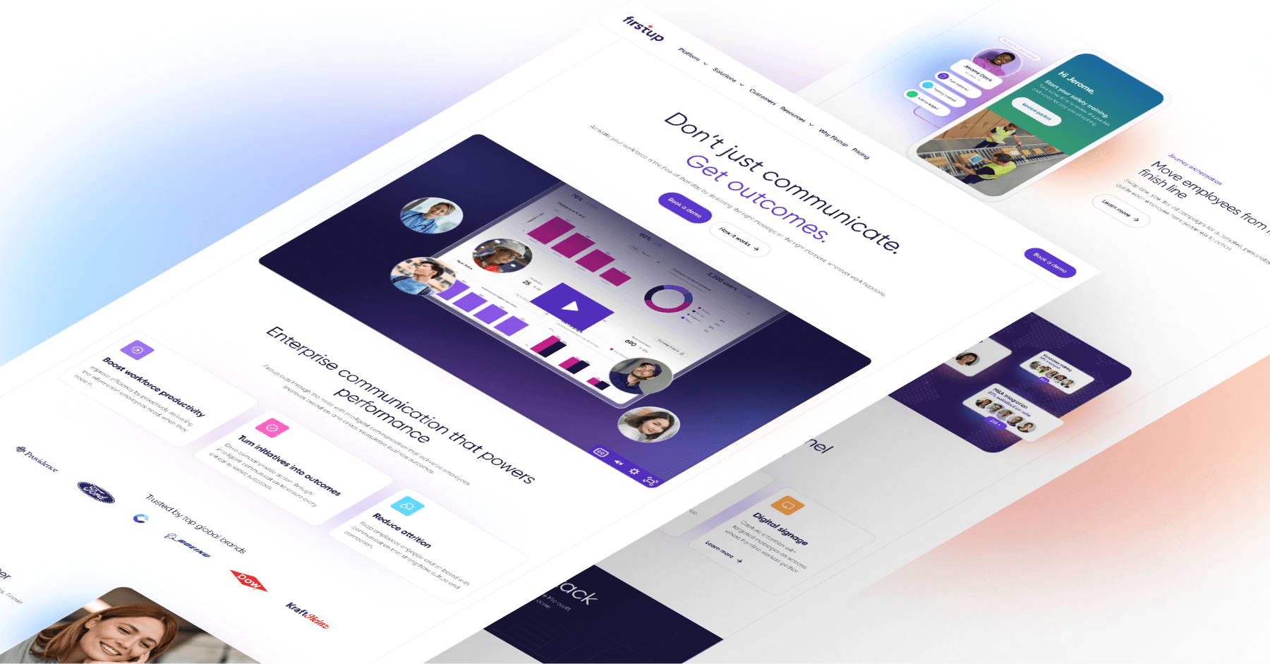 Designing a Web Experience That Balances Intelligence and Humanity for Firstup