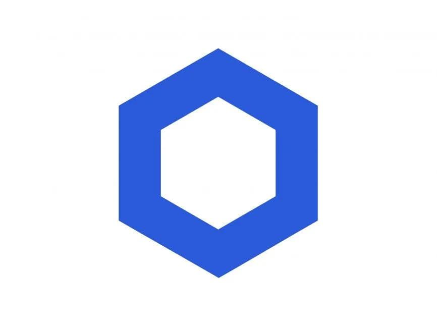 chainlink-emblem Royal blue Chainlink logo.