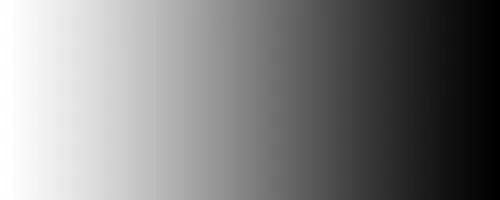 grayscale Color spectrum ranging from white to black.