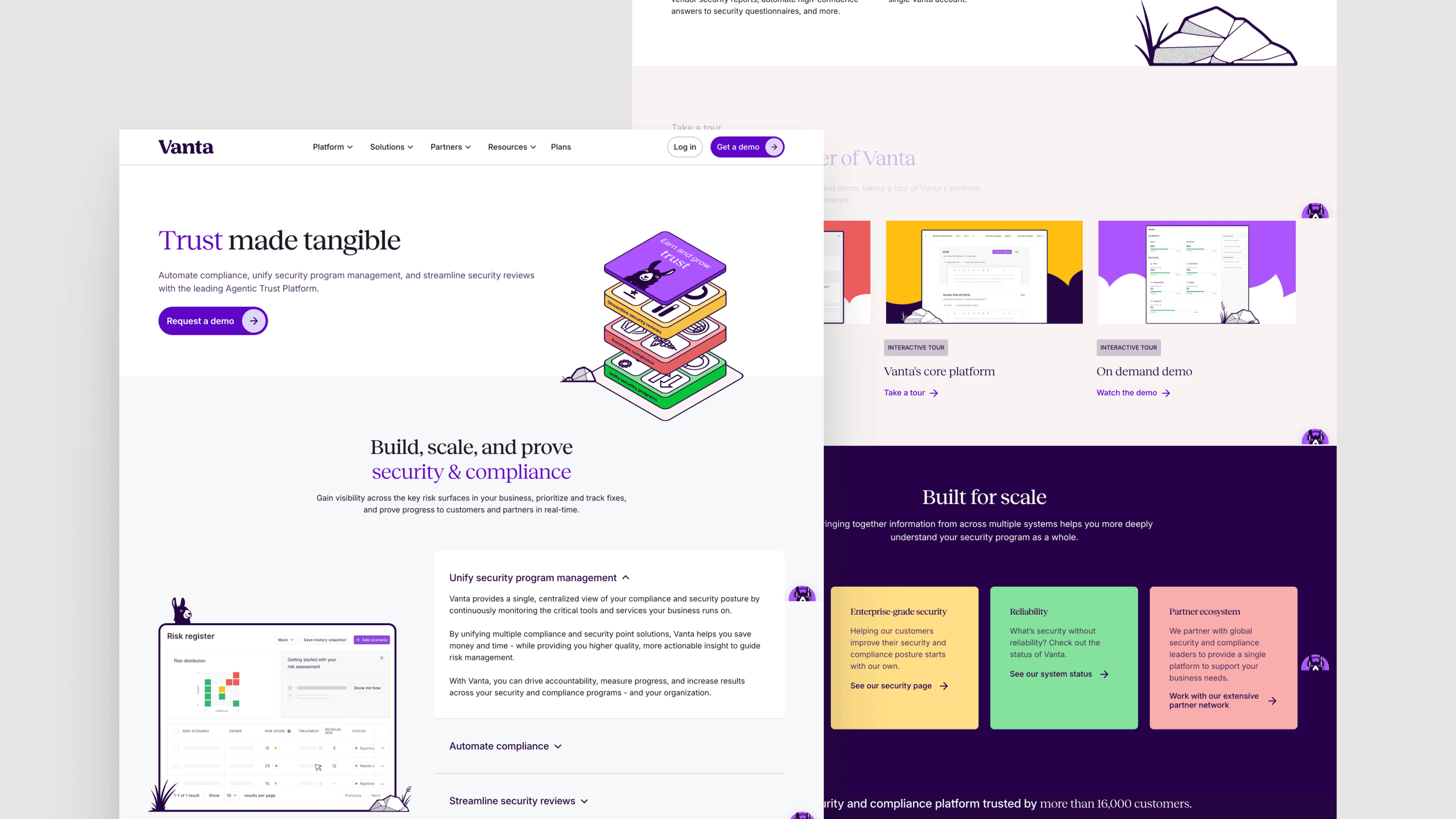 Vanta trust page