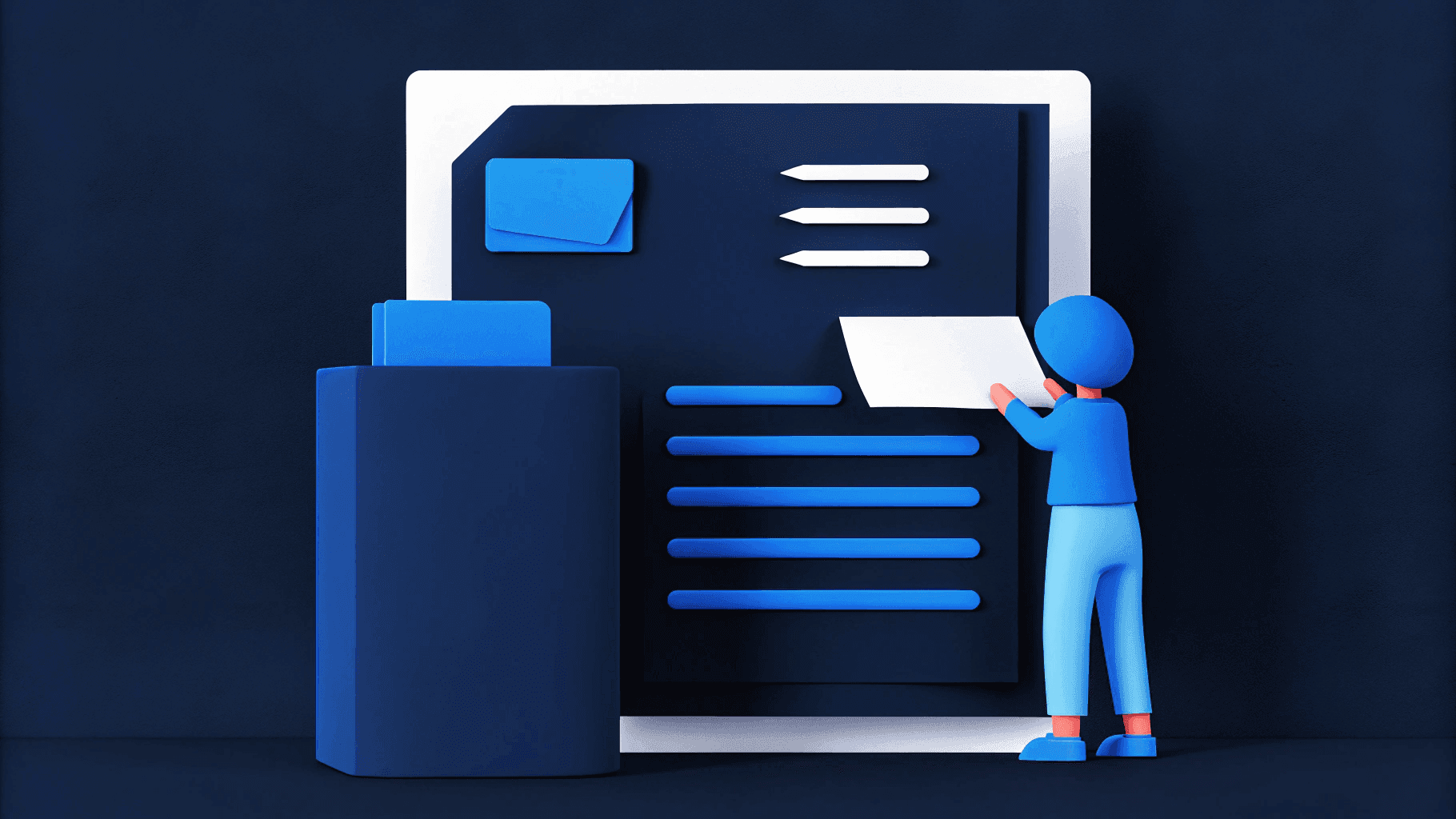 illustration of ai-enhanced website building