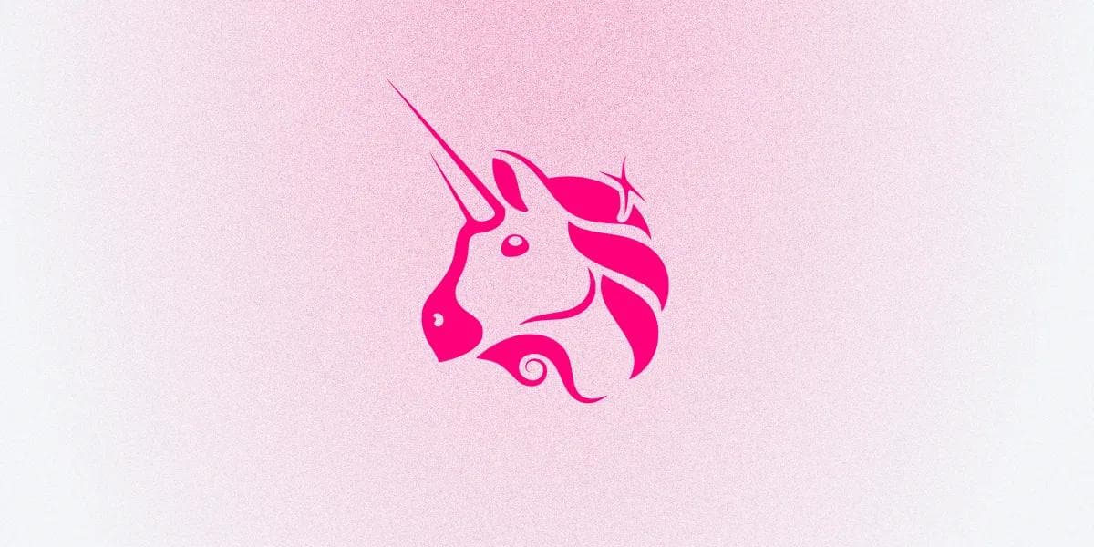 twitter-card-uniswap Pink Uniswap unicorn logo design.