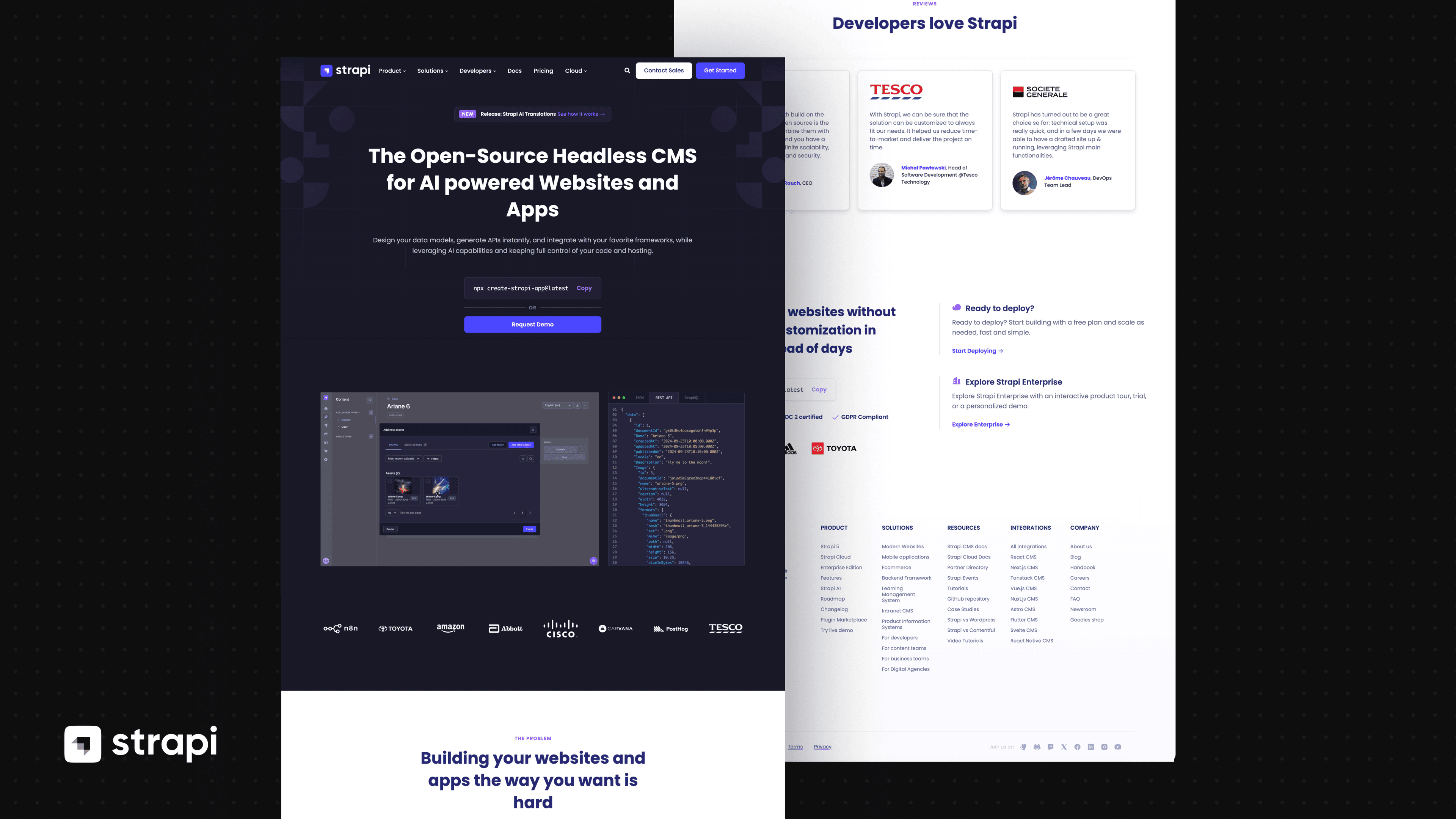 Strapi CMS screenshot