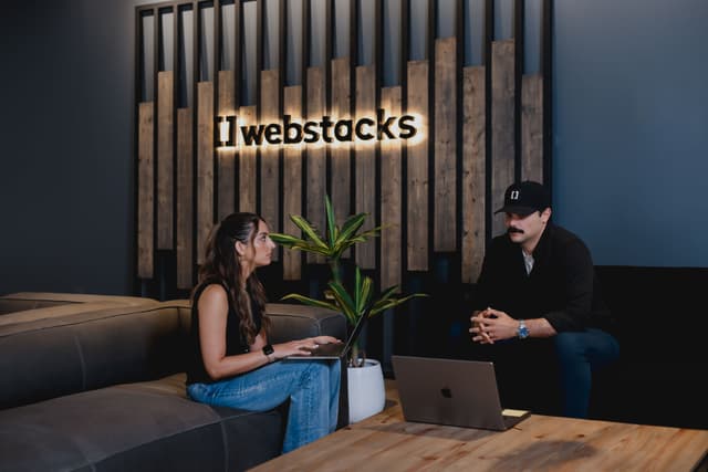 Webstacks employees conversing