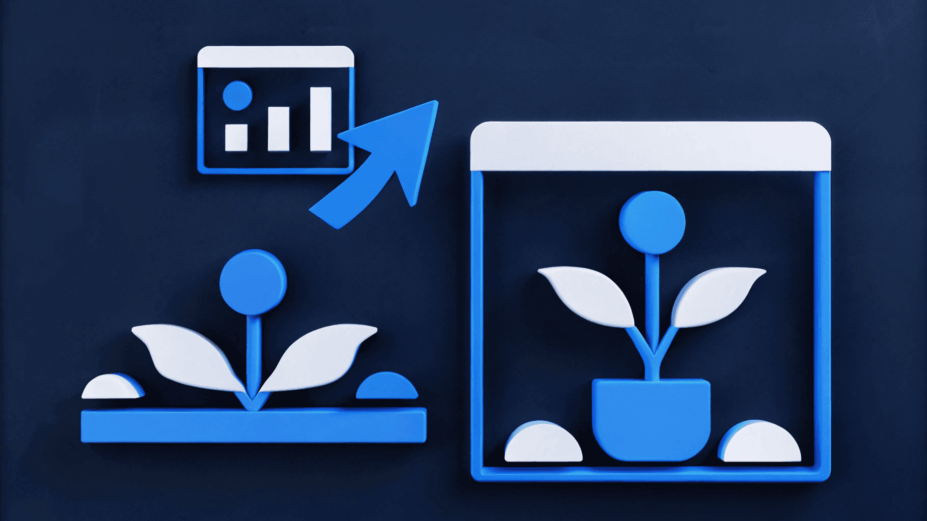 illustration of AI UX research fueling growth