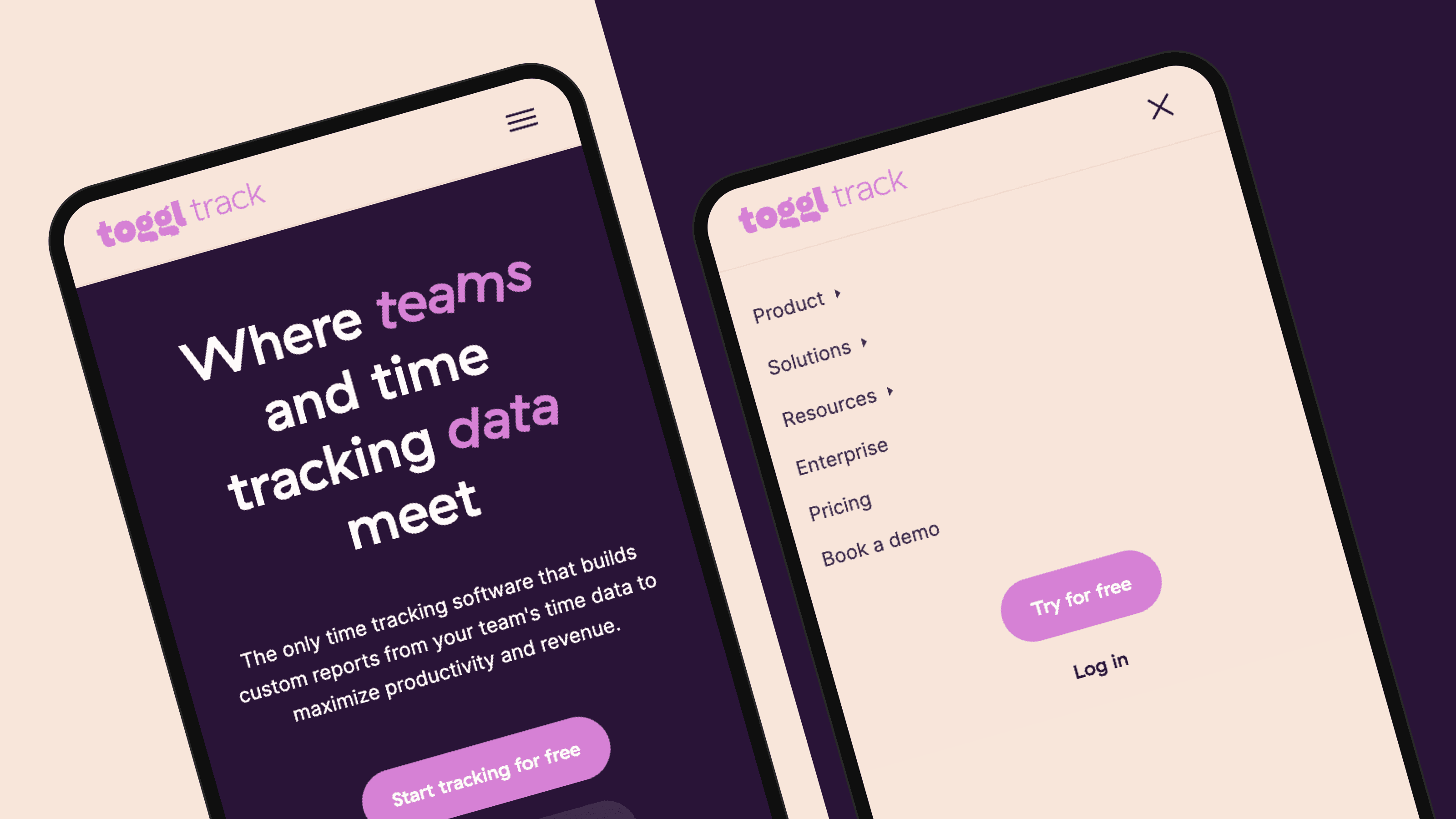 Toggl mobile design