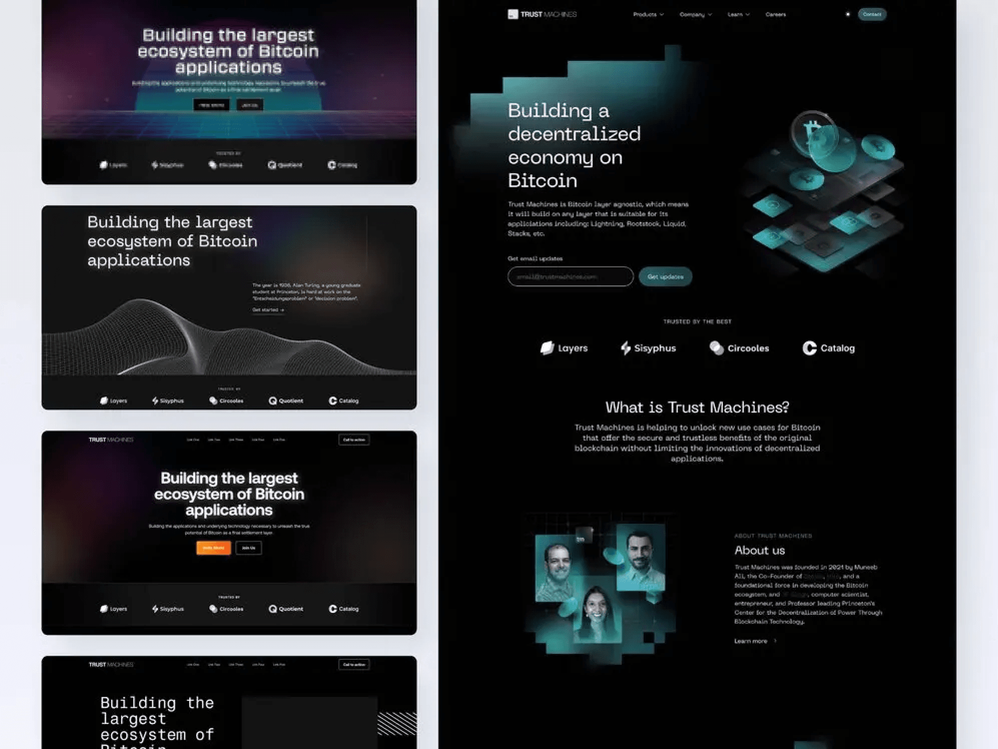 Snapshots from the initial design workshop for Trust Machines.