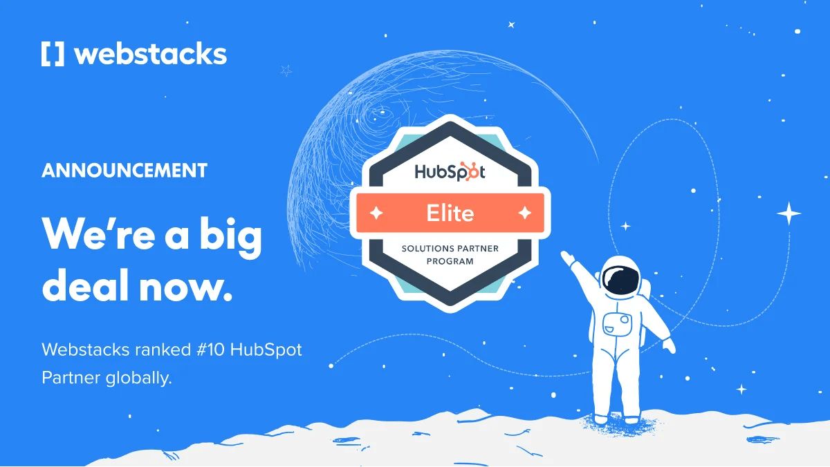 Webstacks Named a HubSpot Elite Partner, #10 Ranked Partner Globally