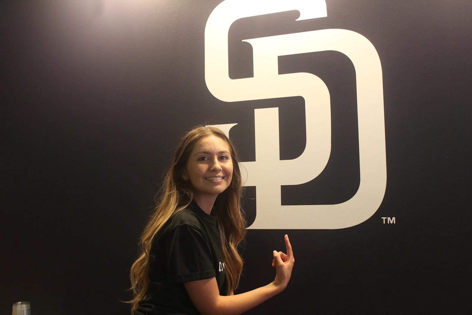 An image of Kate Kassab at Petco Park in San Diego, Ca.