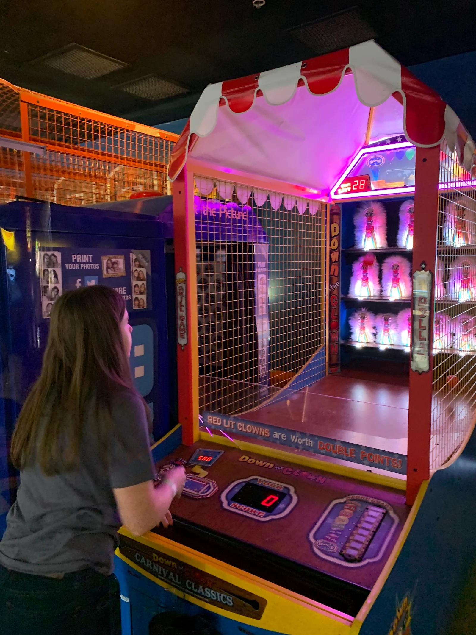 Casey Wagner at CoinOp in Downtown San Diego throwing a ball.