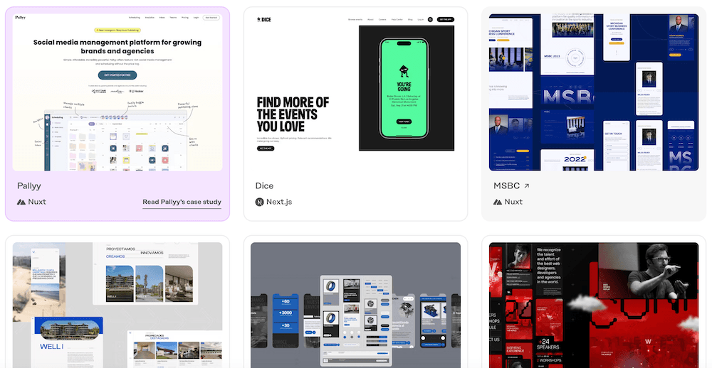 websites made in prismic