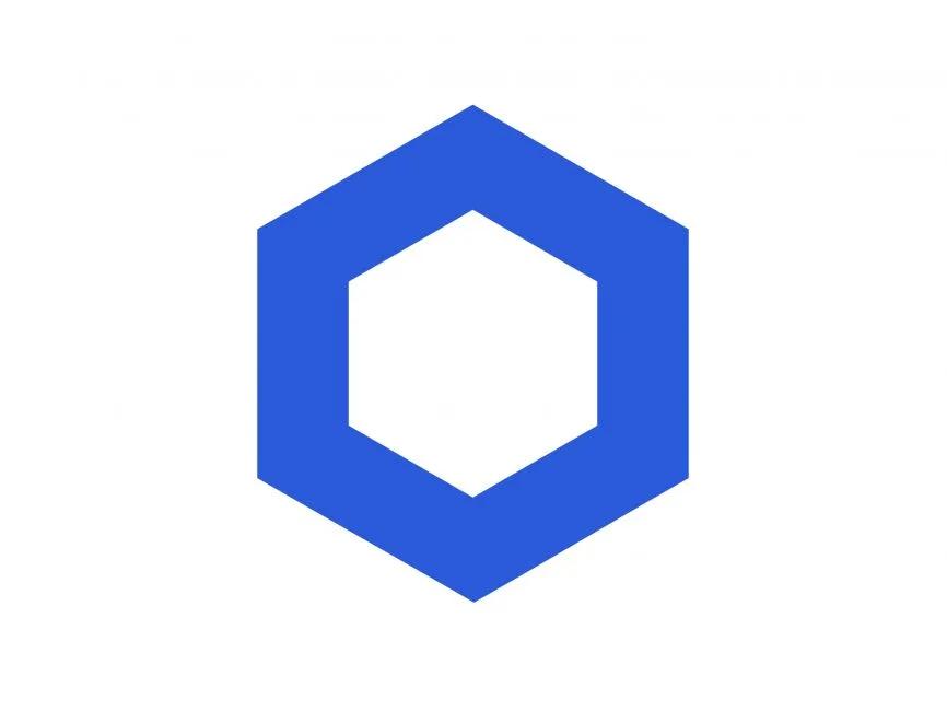 Royal blue Chainlink logo.