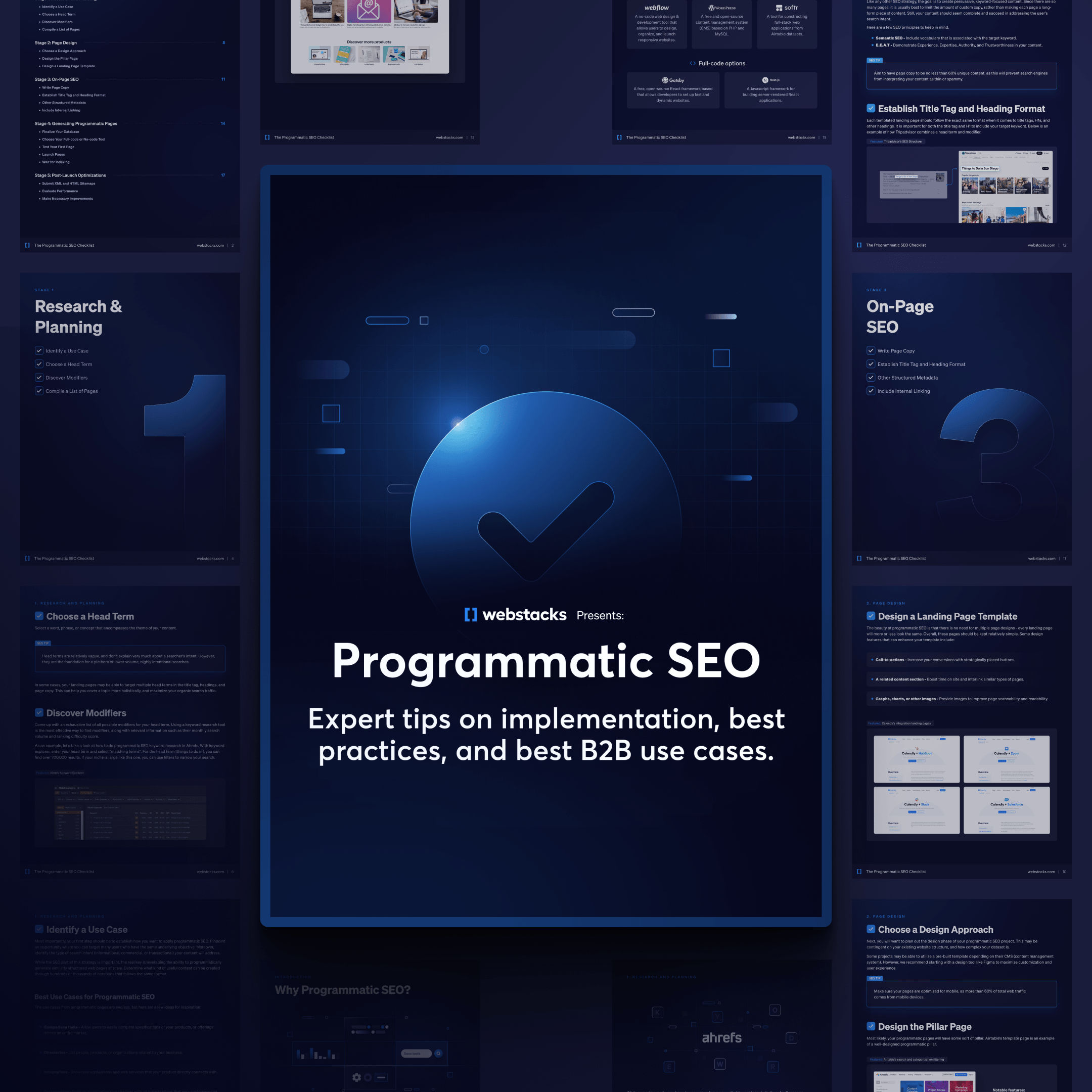 Cover image of Webstacks' Programmatic SEO Checklist
