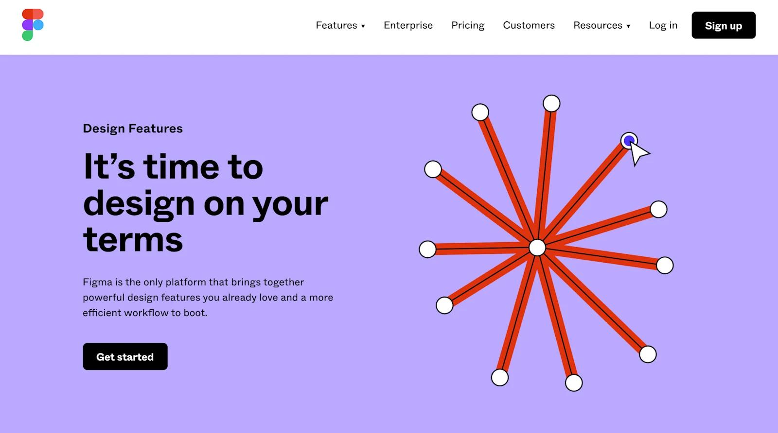 An image of a hero from Figma's official website.