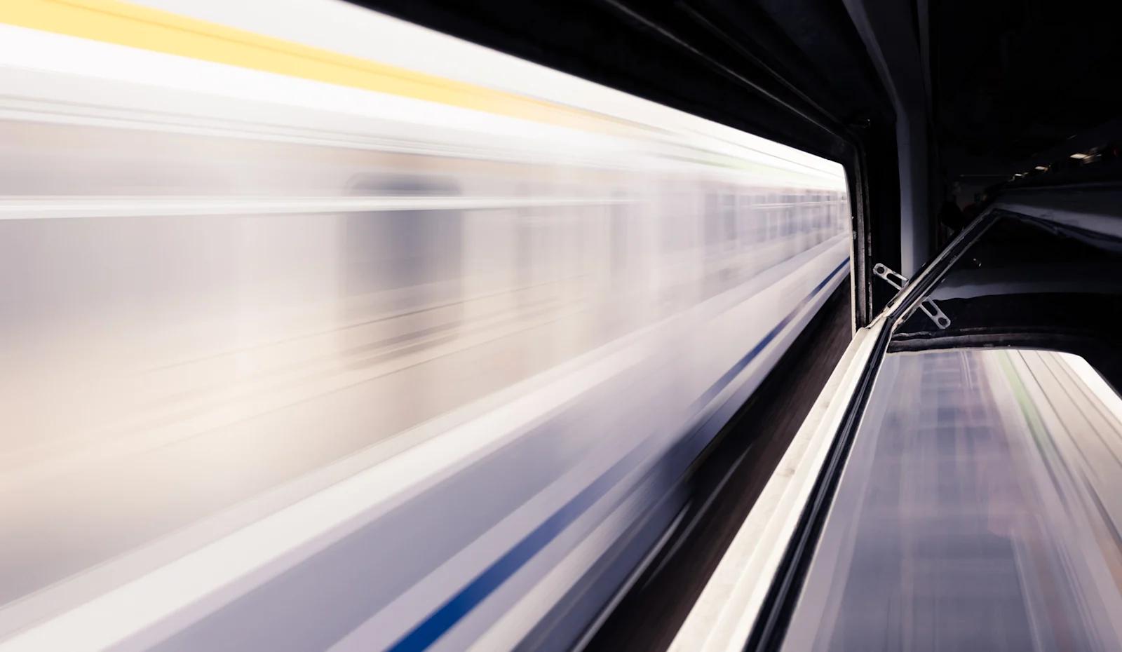 An image of a train representing the pipeline velocity RevOps metric.