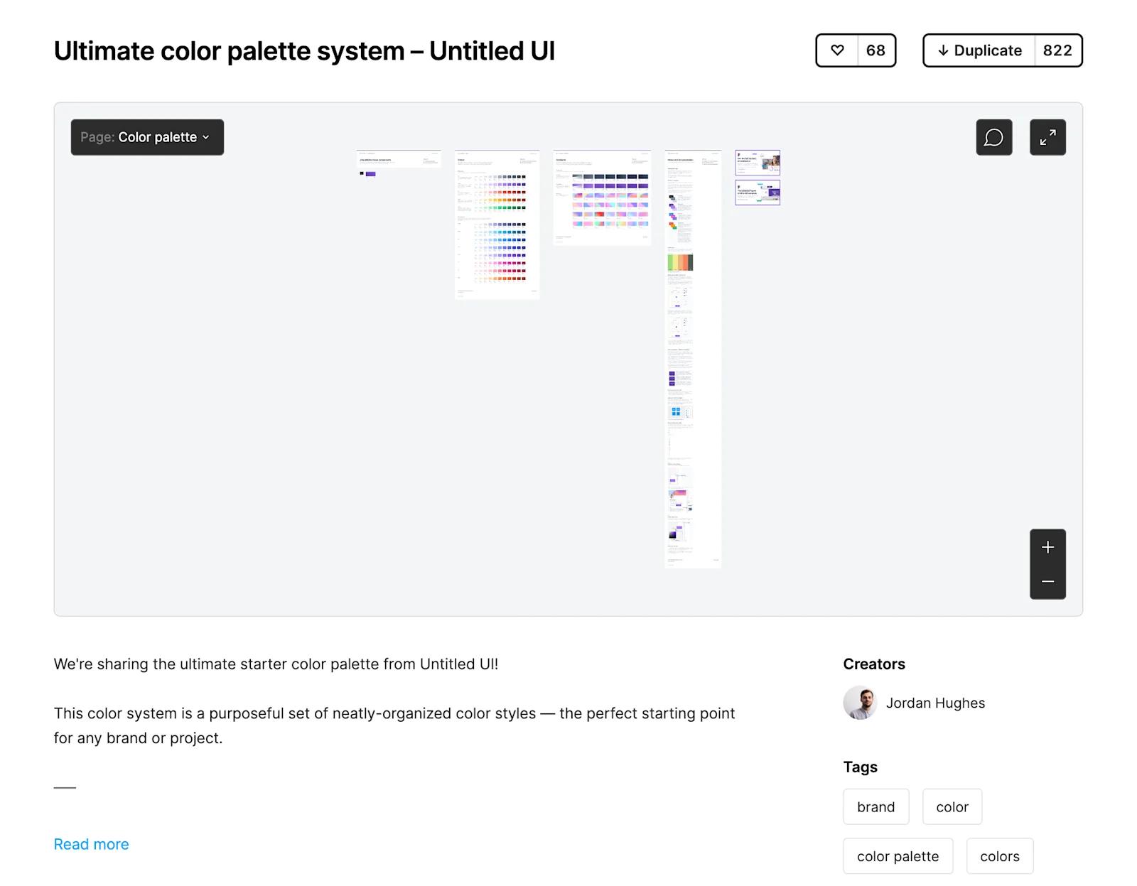 An image of a UI kit from a Figma community user.