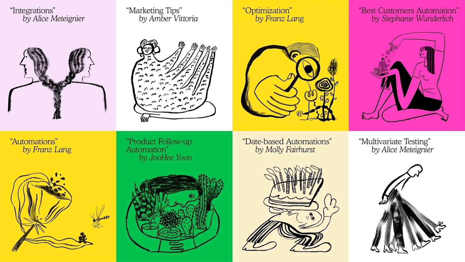 An example of an illustration system from Mailchimp.