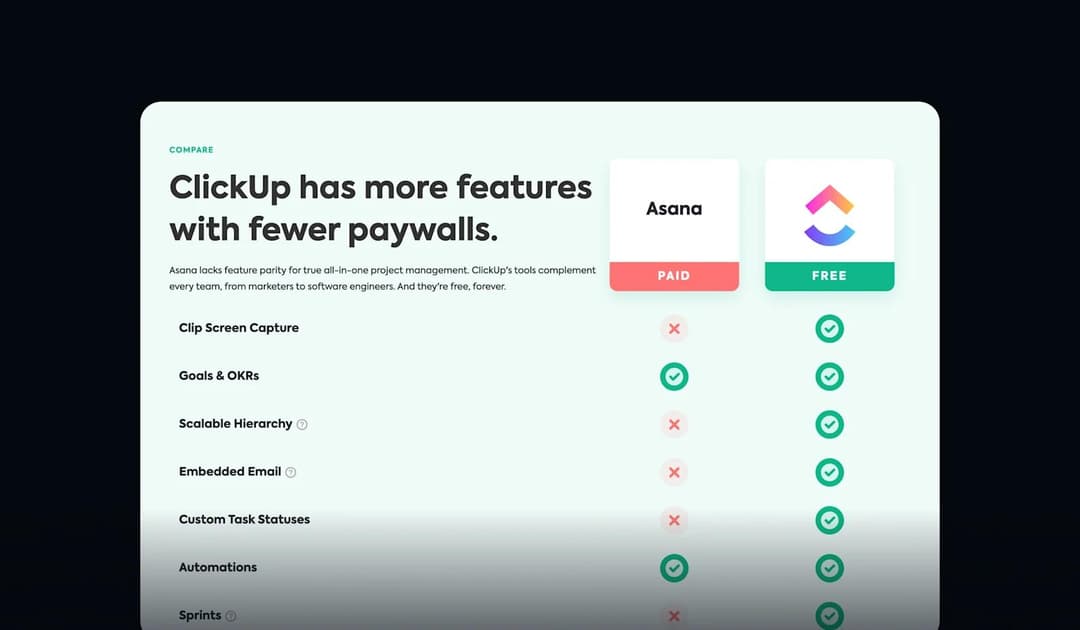 12 Product & Feature Comparison Table Design Examples